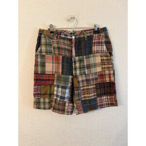 Authentic India Madas By Ralph Lauren patchwork shorts mens shorts size 33